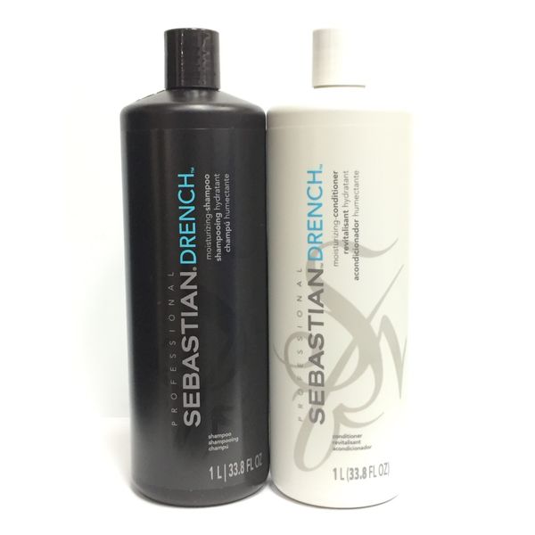 (2 PACK) Sebastian Drench Shampoo & Conditioner Duo, 33.8 oz