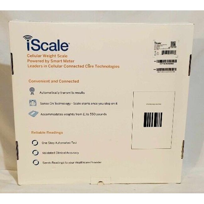 iScale® Cellular Body Weight Scale – Smart Meter