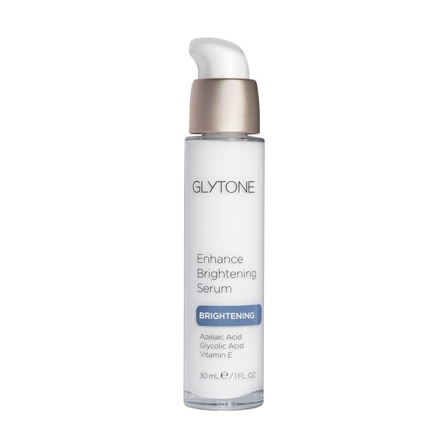 Glytone Enhance Brightening Serum - Hyaluronic Acid, 1.7 Free Acid Value Glycolic Acid, 8% Azelaic Acid - Visbily Reduce Discoloration - 1 fl. oz.