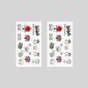 Oottati Small Cute Temporary Tattoo Lotus Elephant (2 Sheets)