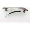 Faship Gorgeous Aqua Crystal Flower Barrette Clip