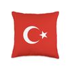 Turkish Flag of Turkey Throw Pillow