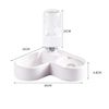 Automatic Pet Water Bowl,Food Dish Dual-Use Cat Dog Feeder Moisture-Proof Design