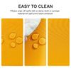 DWCN Table Cloth Wipeable Tablecloths Wipe Clean Tablecloth Rectangular Yellow Table Cloth 130x180cm(51x71in) Water Resistant Tablecloth Polyester