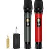 Wireless Microphones for Karaoke, Wireless Dual Handheld Dynamic Mic System Set