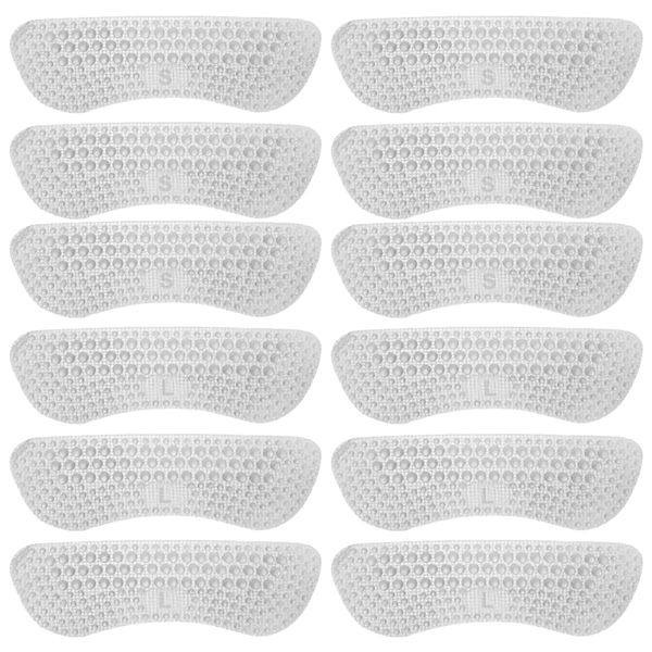 6 Pairs Gel Shoe Inserts Liners Pads Heel Grips Anti-Slip Heel Grips for Ladies and Kids Shoes That are Too Big