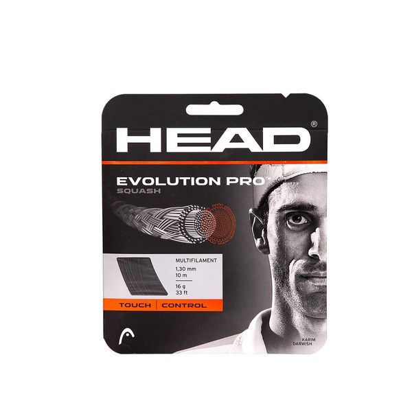 Head Evolution Pro Racquet String - Multi-Colour/Black, Size 16