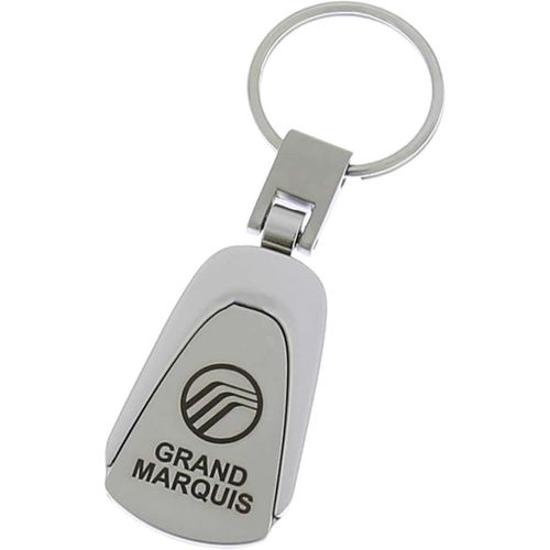 Au-TOMOTIVE GOLD INC. Officially Licensed Silver Teardrop Keychain for Mercury Grand Marquis