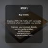 TAPiTAG Digital Business Card NFC Tag + QR(Blue)