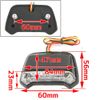 Universal Fender Mount LED Tail Lamp Black Body Clear Lens