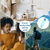 Travel Toothbrush Bulk Folding Toothbrush with Toothbrush Box Soft Potable Travel Size Toothbrush Individually Wrapped Toothbrush for Travel Camping School Home Supplies(4 Pieces)