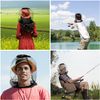 4 PCS Midge Head Net, Nylon Mosquito Head Protecting Net, Fine Mesh Insect Netting, Face Neck Netting Cover for Outdoor, Hiking, Camping, Climbing, Walking - Black