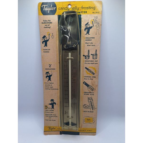 Vintage Sealed Taylor Candy-Jelly-Frosting Cooking Thermometer