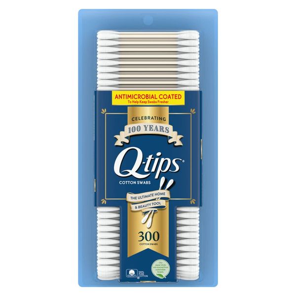 Q-Tips Anti Microbial Cotton Swabs - 300 ct - 2 pk