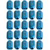 3/16 Inch E-Z-TY Reusable Rope Clamps - TWENTY FIVE (25) PACK SIZE (Blue)