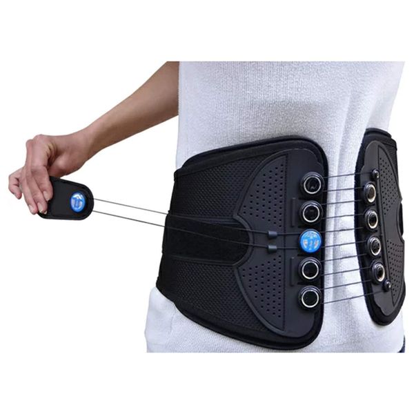 Ohara Industrial Pulley Power Black Lower Back Pain Belt Corset PPBS S