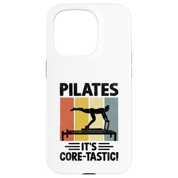 Hülle für iPhone 15 Pro Pilates It's Core Tastic Workout Übung
