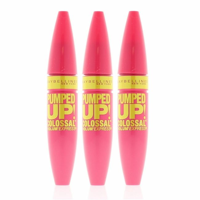 Maybelline Volum'Express Pumped Up! Colossal Mascara 214 Glam Black 9.7 Ml 3PC