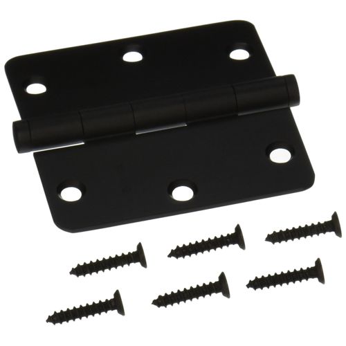Baldwin 1435190I Radius Mortise Hinge, Black