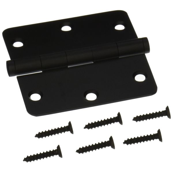 Baldwin 1435190I Radius Mortise Hinge, Black