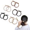 nalaina Hair Ties, Hair Ties (Set of 10), Women's, Korean Style, High Elasticity, No Marks, Hair Ties, Hair Accessories, Stylish, Simple, Elegant, Casual, Small Items, Beige, Khaki, Light Curry, Dark Curry, Black