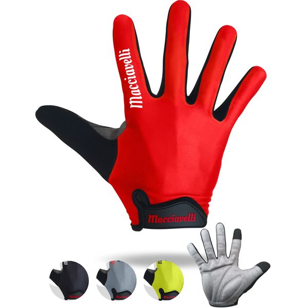 MACCIAVELLI Fahrradhandschuhe Herren Damen lang - MTB Handschuhe - Vollfinger Touchscreen Fahrrad Handschuhe Sommer für Rennrad und Mountainbike