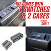 OBS 1988-98 Silverado Truck Power Window Conversion Kit 3 Illuminated Switches