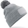 Beechfield - Snowstar® Patch Beanie - Elegant Design - Bottle Green/Off White