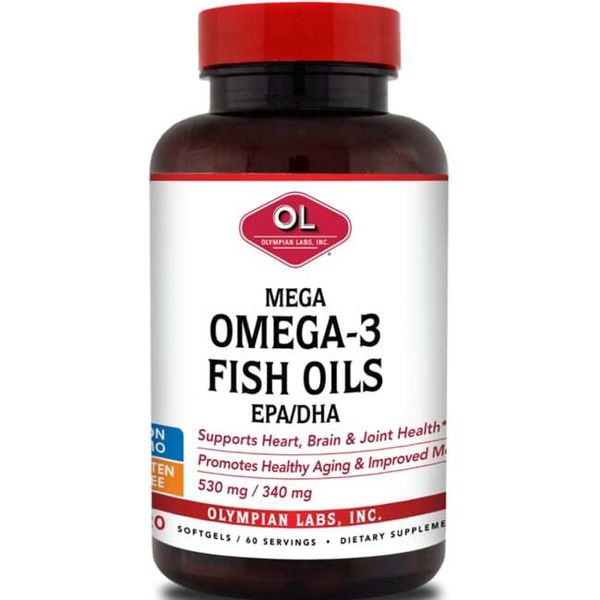 Olympian Labs Mega Omega-3 Fish Oils Epa/Dha 120 Sgels