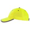 AYKRM Hi Vis High Viz Low Profile yellow Baseball Cap Reflective work cap