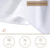 Men's White Handkerchiefs,100% Soft Cotton Hankie (Pattern1-6 pcs)