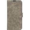 NATURAL design iPhone 16 Plus case notebook type suede with strap STYLE NATURAL (gray, iPhone16Plus)