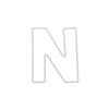 Creative Letter N 15cm