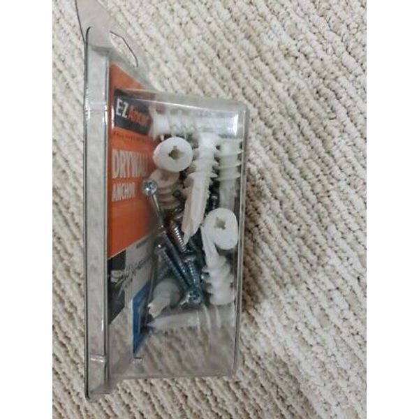 (16-Pk) E-Z Anchor Drywall Anchors, Holds Pictures, Mirrors, & More Up To 75 Lbs