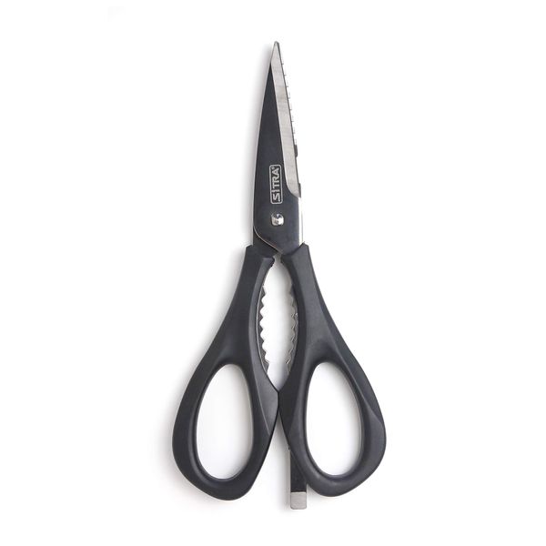 5-in-1 Soft Handle Multifunctional Kitchen Scissors, Black 619302