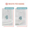 Zenna Home Clear Shower Curtain Liner with 9 Storage Pockets, Waterproof PEVA Plastic Liner for Bathroom, Transparent Shower Curtain Organizer, 70 x 72 Inch