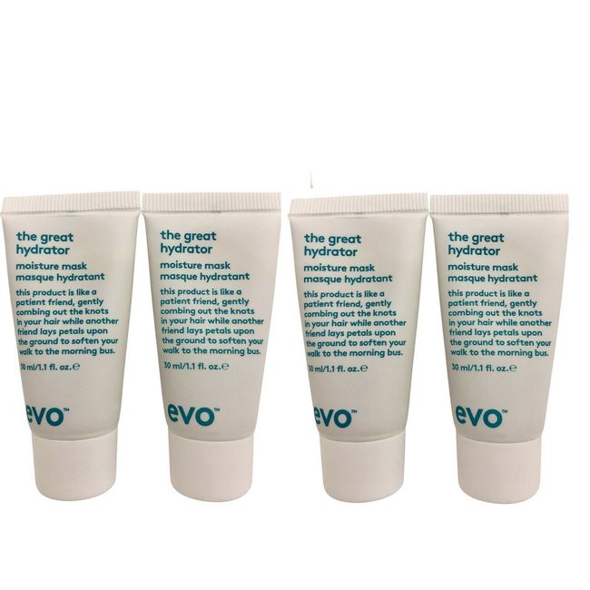 evo The Great Hydrator Moisture Mask 1.1 OZ Each  (4 pack )