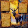 Golden Forest Buck Personalized Wall Art or Scrapbook Page