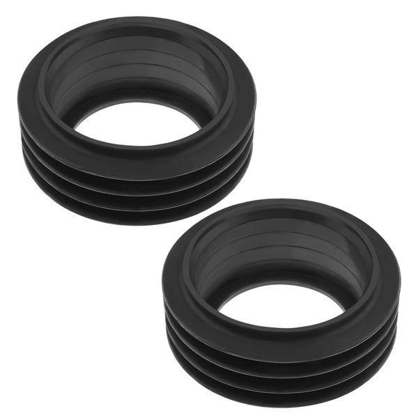 Be In Your Mind 2PCS Flush Pipe Connector Rubber Sleeve Seal for 48-50mm Flush Pipe 58-60mm Drain Pipe Toilet Inlet Flush Valve Flush Pipe Tube Toilet Accessory