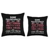 Tattooed Phlebotomist Tattoo Phlebotomy Kit Funny Nursery Throw Pillow