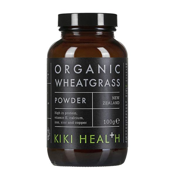 KIKI Health Premium Organic Wheatgrass Powder Supplement - Natural Clean Formula & Vegan-Friendly - Made in the UK, Supports Muscles Bones & Rich in Minerals - Premiun Health Boost - 100g