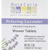 Aura Cacia Shower Tablet Relaxing Lavender 3 oz., (Pack of 3)