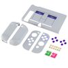 eXtremeRate PlayVital Switch Console Compatible Back Cover, NS Joycon Handheld Controller Separable Protector Hard Shell, Customized Dockable Protective Case for Switch [Classic SNES Style]