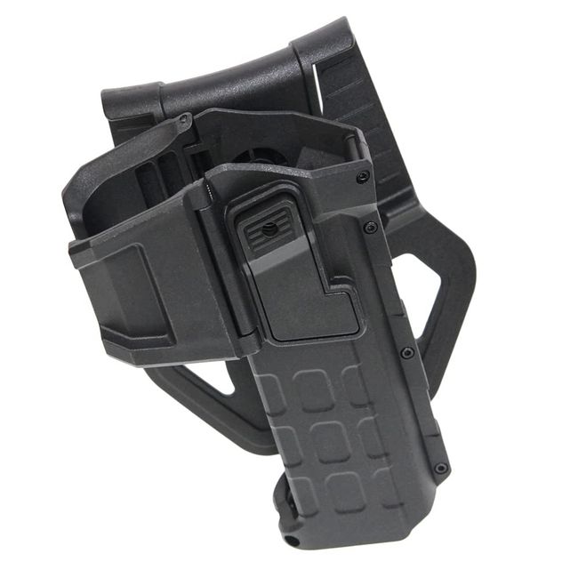 Army Force Polymer Hard Case Movable Holster for Marui & WE 1911 Air Gun (Black)