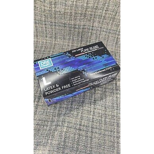 200 Black Nitrile Disposable Gloves Powder & Latex Free 4 mil Exam Non-Sterile