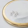 Philip Jones Silver Plated Heart Stud Earrings