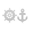 Stanzenshop Paper Punching Template: Anchor & Steering Wheel