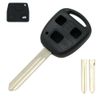 BROVACS Replacement Key Shell + Button Pad Compatible with TOYOTA 3 Button Keyless Entry Remote Key Case Fob PG403N