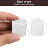 uxcell 48Pcs White PP Plastic Disc Top Caps, Reusable Press Cap for Empty Bottle Lotion Shampoo Container