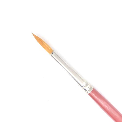 artgear Acrylic Painting Brush, Watercolor Brush (Red) (rR, Round Brush, No. 4)